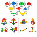 idrop Kids Children Toys - Flower Wheel Interlocking Colorful Toy Piece