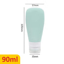 idrop [ 3PCS SET ] 90ml Silicone Lotion Dispensing Bottle With Brush Scrubber / Botol Silikon & Berus / 硅胶乳液分装瓶带刷90ML(3个 1套)