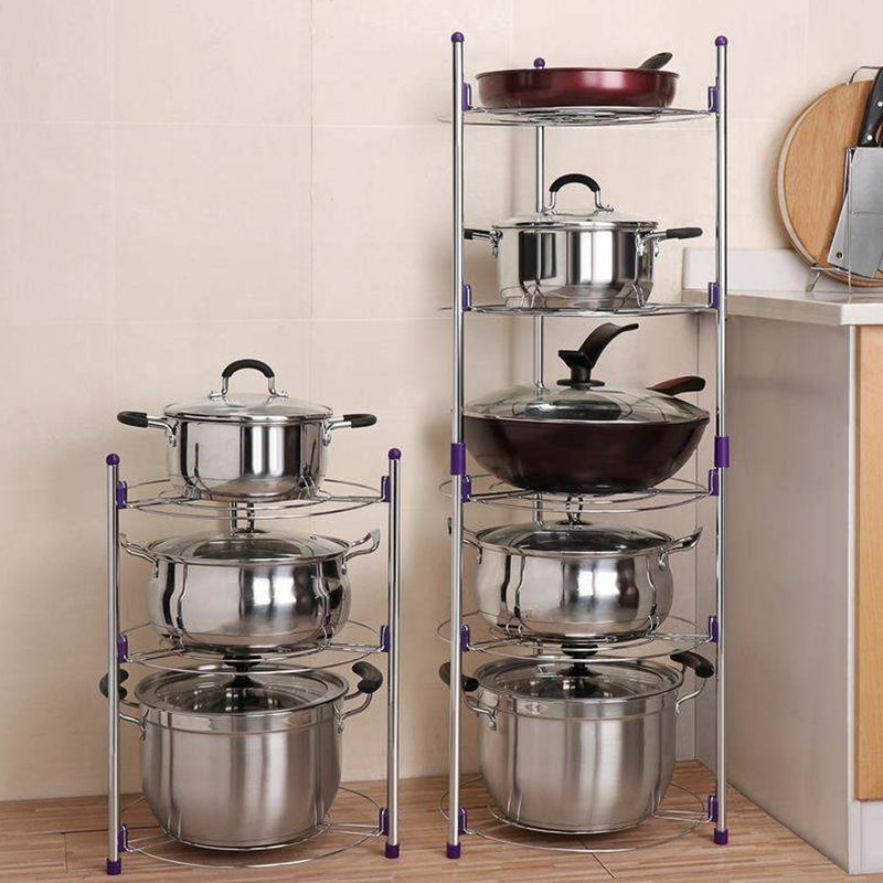 idrop Kitchen Multilayer Cooking Pot Pan Kitchenware Storage Rack