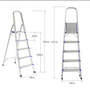 idrop 5 Step Folding Portable Household Lightweight Climbing Aluminium Ladder