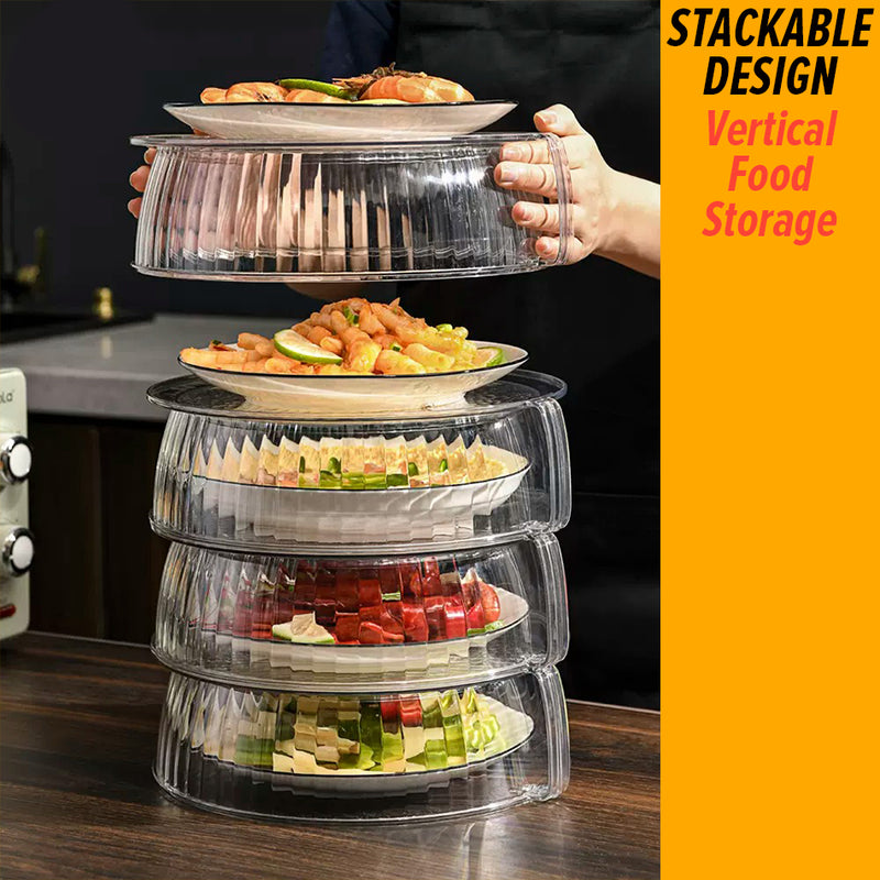 idrop [ 5 LAYER ] Vegetable Cover Food Storage Box Insulation Dust Cover / Tudung Saji Penyimpanan Makanan 5 lapisan / 5层保温盖PET菜罩