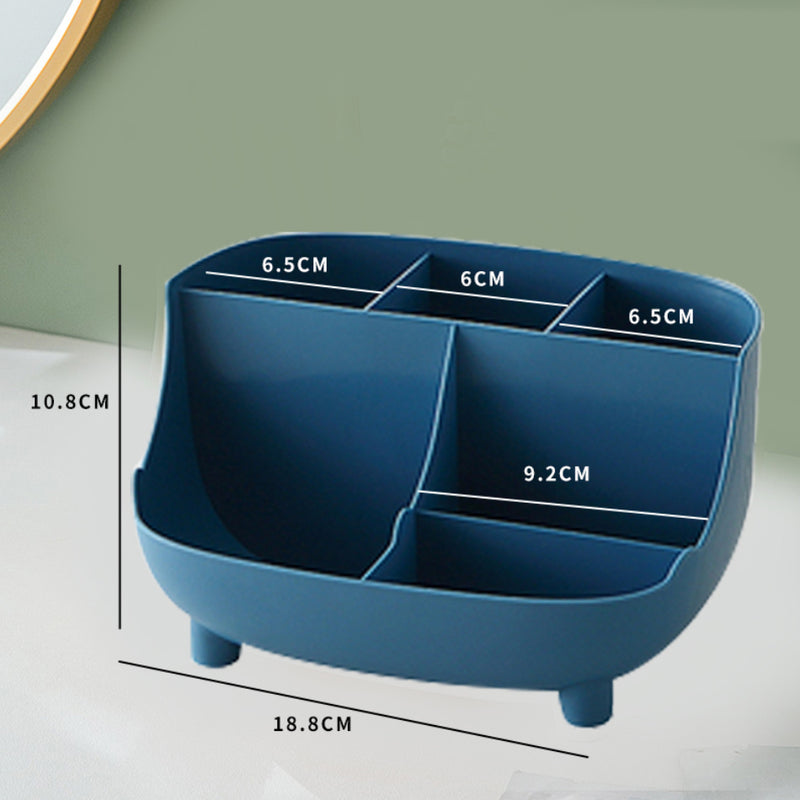 idrop Multifunction Storage Box For Stationary & Makeup / Kotak Penyimpanan Barang Pelbagai Guna Alat Tulis Dan Alatan Solek / 塑料桌面文具收纳盒