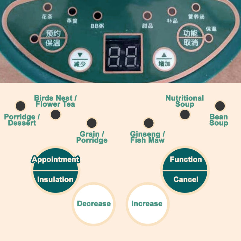 idrop [ 1200ml ] Ceramic Multifunction Electric Health Cut Pot