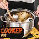 idrop [ 32CM ] 3 LAYER Multifunction SUS304 Stainless Steel Kitchen Cooking Steam Pot / Kuali Periuk Stim dan Memasak / 32CM不锈钢法拉赫三层多用