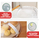 idrop [ 1PC ] Plastic Transparent Splash Proof Microwave Heat Cover / Penutup Makanan Microwave / (1PCS)日常饭菜塑料遮罩(菜罩)(裸装)(微波炉加热罩)