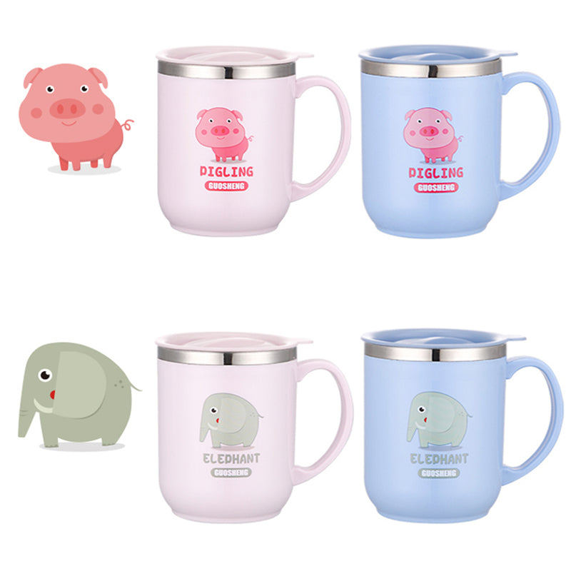 idrop 350ML Thermos Stainless Steel Cup Cartoon Illustration