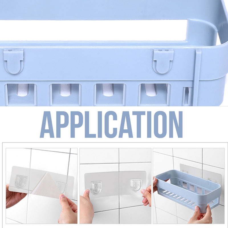 idrop Wall Mounted Bathroom Kitchen Toilet Item & Toiletry Storage Rack