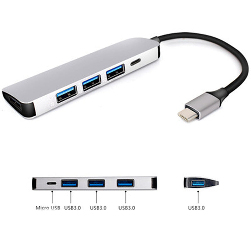 idrop USB C to USB 3.0 x4 Port + PD Reader