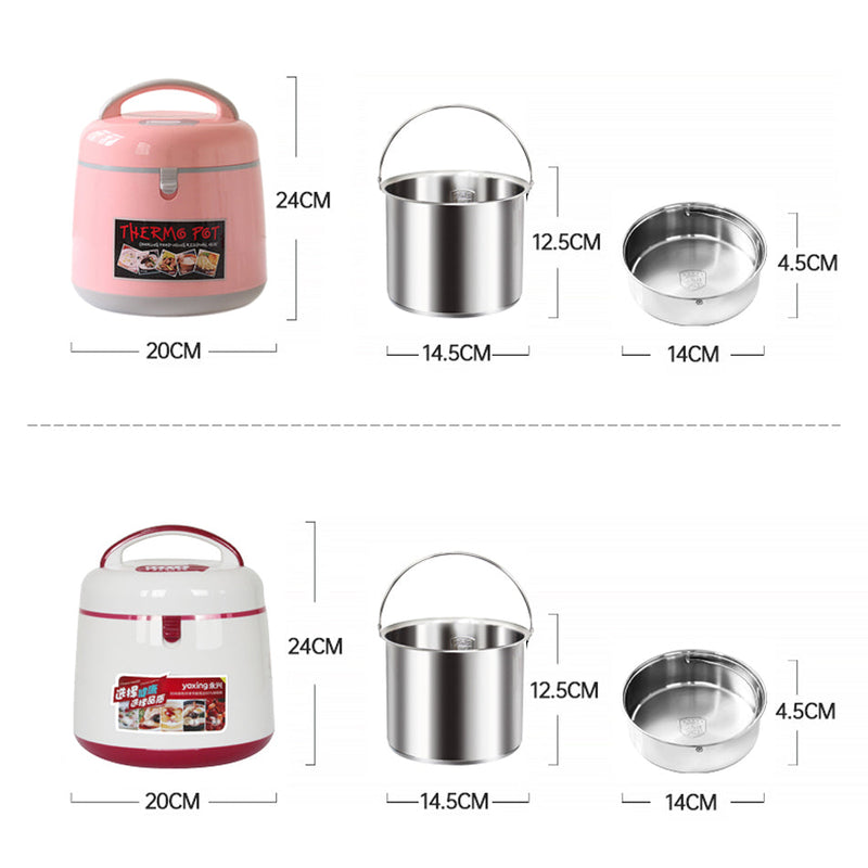 idrop [ 2.5L ] Multifunction Cooking Thermo Pot with Stainless Steel Inner Liner Pot / Periuk Masak Thermal Pelbagai Guna / 不锈钢内胆汤锅