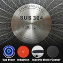 idrop 40CM  SUS304  Stainless Steel Kitchen Non Stick Honeycomb Cooking Frying Wok with Lid Cover