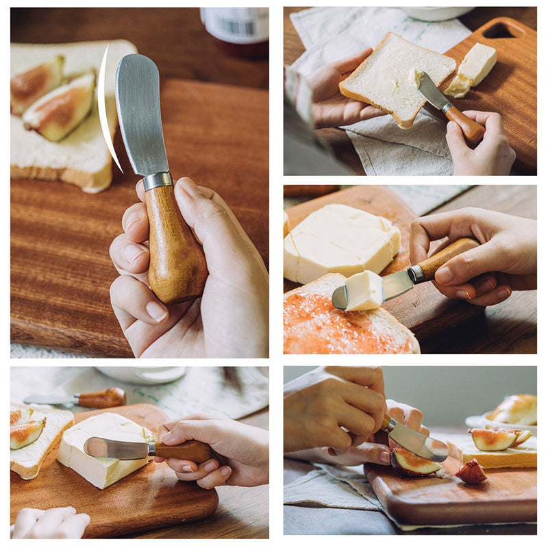 idrop Butter Knife with Wooden Handle Pisau Mentega dengan Pemegang Kayu / Pisau Mentega Pemegang Kayu / 可立木柄黄油刀