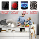 idrop [ 40CM ] Honeycomb Nonstick Stainless Steel SUS316 Cooking Wok with Full Lid Cover / Kuali Memasak Keluli Tahan Karat / 蜂窝状不粘不锈钢 SUS316 炒锅带全盖