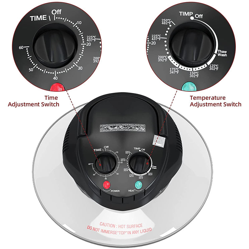 idrop [ 8 IN 1 ] 12 LITER Multifunction Halogen Oven Cooker 1200-1400W / Periuk Ketuhar Halogen Pelbagai Fungsi / 【8合1】12升多功能卤素烤箱灶1200-1400W
