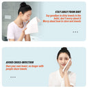 idrop [ 20pcs ] Disposable Compressed Face Towel Water Absorbent Travel Compact Bath Towel / Tuala Tisu Lap Pakai Buang Serap Air / (20P/PACK)24*30CM韩版一次性压缩洗脸面巾(1包20粒)(依依相恋)