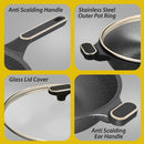 idrop [ 32CM ] Golden Point Maifan Diecasting Nonstick Single Handle Wok / Kuali Masak Tidak Lekat / 压铸不粘单柄炒锅