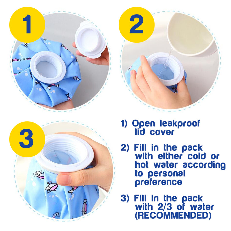 idrop ICE PACK Multipurpose Physiotherapy Treatment Bag Suitable for Hot & Cold Water Refill