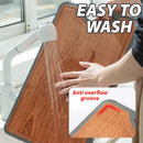 idrop Double Sided Kitchen Cutting Board Ebony Wood + SUS316 Stainless Steel Antibacterial & Mildew Proof / Papan Pemotong Keluli Tahan Karat dan Kayu / 中号方形乌檀木+SUS316不锈 钢双面菜板(带磨刀器 )(39CM*26CM*2CM)(双面新时 代)