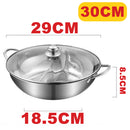 idrop [ 2 IN 1 ] 30CM Stainless Steel Kitchen Hotpot Cooker