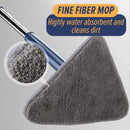 idrop Triangle Foldable Rotating Water Absorbant Flat Mop / Mop Lantai Rata Serap Air Boleh Putar dan Lipat / 三角拖把家用拧水拖把懒人旋转蝴