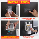 idrop Wall Mounted Household Toiletry Storage Shelf Rack with Toilet Roll Holder