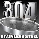 idrop 40CM Kitchen Honeycomb Non Stick Cooking Frying Wok SU304 Stainless Steel with Lid Cover