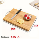 idrop [ 24CM x 34CM ] Bamboo Wood Cutting Chopping Board / Papan Pemotong Kayu Buluh / 竹菜板 24*34CM钢管菜板