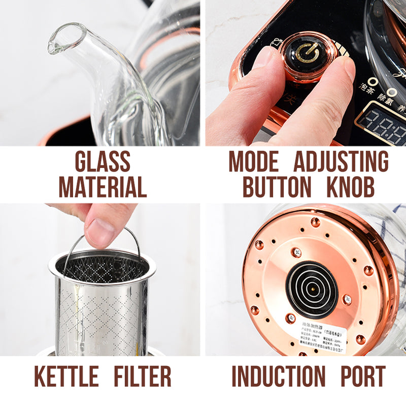 idrop 1L Electric Glass Kettle Tea Pot Smart Heater