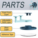 idrop 4pcs Wall Mounted Clock Design Item Hanging Storage Hook