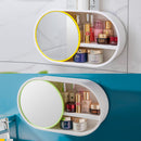 idrop Wall Mounted Toilet Toiletry Bathroom Storage Rack Shelf