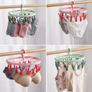 idrop [ 32CM ] 16 Clips Foldable Rotatable Hanging Drying Rack / Tempat Gantung Baju & Pakaian Ringan / 可折叠可旋转晾晒盘大号16夹(晾晒架)32CM