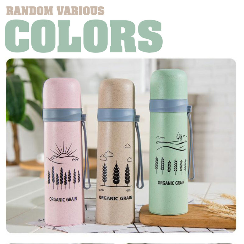idrop 380ml WHEAT GRAIN Portable Water Drinking Bottle