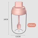 idrop [ 250ml ] Seasoning Honey & Oil Glass Jar Storage Cup