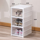 idrop [ 3 LAYER ] Plastic Shoe Box Storage / Bekas Kotak Penyimpanan Kasut / 三层免安装鞋盒(3矮)