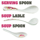 idrop Rose Pattern Melamine Kitchen Dining Tableware Set 6 [ 11 Pcs / 22 Pcs ]