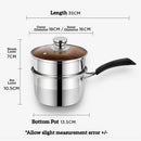 idrop [ 2 LAYER ] 18CM Stainless Steel Milk Pot + Steamer layer Cooker