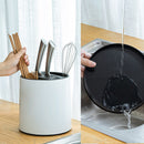 idrop 360° Degree Rotating Kitchen Utensil & Knife Storage / Tempat Simpan  Perkakas Dapur / 旋转收纳桶(360度无死角旋转刀架)
