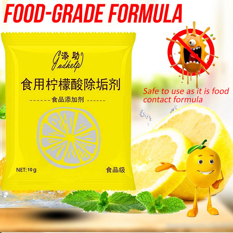 idrop [ 1PC - 10PCS ] Citric Acid Descaling Agent Cleaner / Pek Pencuci Cerek / 10包柠檬酸除垢剂热水器水壶安全家用强力去垢清洁剂