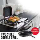 idrop 36CM DOUBLE SIDED FRYING PAN - Kitchen Cooking Pressure Grill Cookware / Kuali Memasak Dua Belah / 双面煎锅