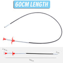 idrop [ 60CM ] Flexible Sink Drainage Plumbing Cleaning Rod with Grapple Clipper