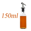 idrop Kitchen Oil & Seasoning Leak Proof Thick Glass Oiler Bottle Dispenser with Nozzle Mouth Piece [ 150ml / 180ml / 250ml / 500ml ]