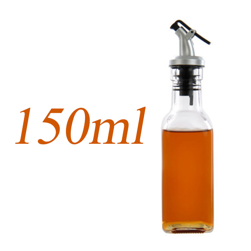 idrop Kitchen Oil & Seasoning Leak Proof Thick Glass Oiler Bottle Dispenser with Nozzle Mouth Piece [ 150ml / 180ml / 250ml / 500ml ]