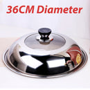 idrop 36CM Stainless Steel Cooking Wok Lid Cover