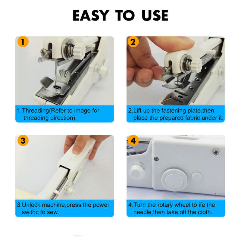 idrop Portable Compact Mini Handheld Cordless Electric Sewing & Stitching Machine