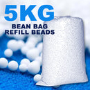 idrop [ 1KG / 5KG ] Bean Bag Lightweight Polyfoam Foam Refill Beads [ 2~5mm Bead Size ]