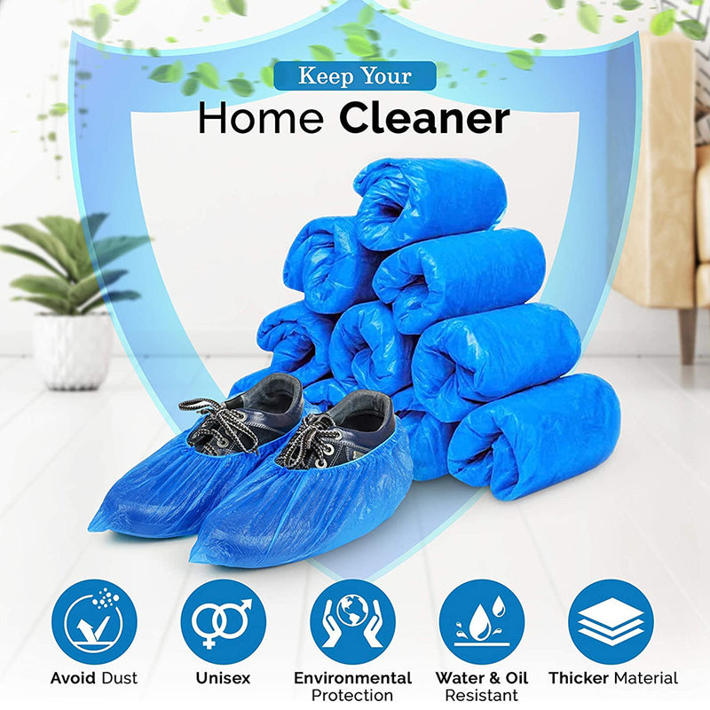 idrop [ 10PCS ] BUNDLE SET Raincoat & Shoe Cover / Set Bundle Baju Hujan & Sarung Kasut Pakai Buang / 套装雨衣和鞋套