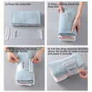 idrop [ 10PCS ] Magic Band Clothing Storage Wrap ( 11 X 59CM) / Strap Tali Lilit Balut Baju / 中号衣服收纳卷(PP衣服整理自粘卷困器)11*59CM(MAGIC BAND)