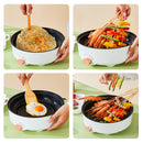 idrop [ 24CM ] Multifunction Nonstick Electric Grill Pan Oven 600W / Gril Masak Elektrik Pelbagai Guna / 24CM多用不粘电烤锅(600W)(英插)