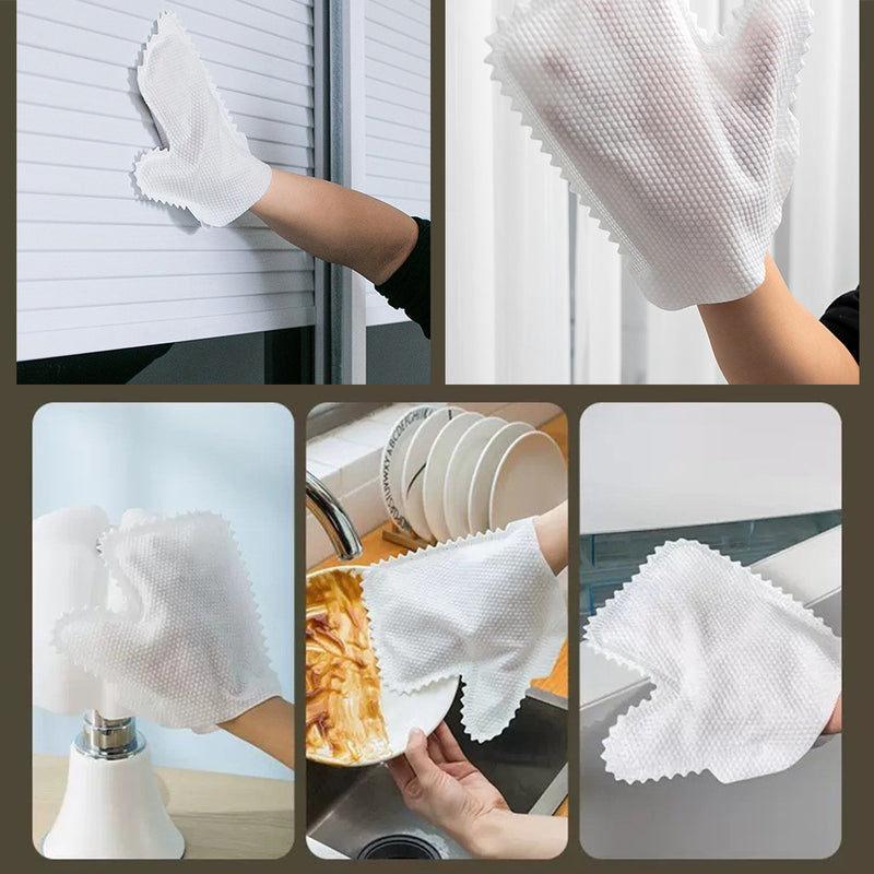 idrop [ 10pcs ] Disposable Cleaning Glove Wipes / Sarung Tangan Cuci Lap Pakai Buang / (10PCS/PACK)一次性手套擦布(1包10个)