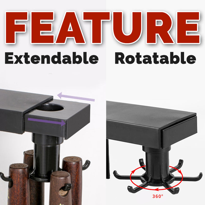 idrop Rotating Extendable Kitchen Wall Mounted Utensil Hanger