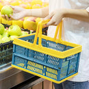 idrop Hand Folding Foldable Shopping Basket [ MEDIUM ] / Bakul Beli Belah Boleh Dilipat / 手提折叠购物篮中号 [ 38CM X 25.5CM X 20CM ]